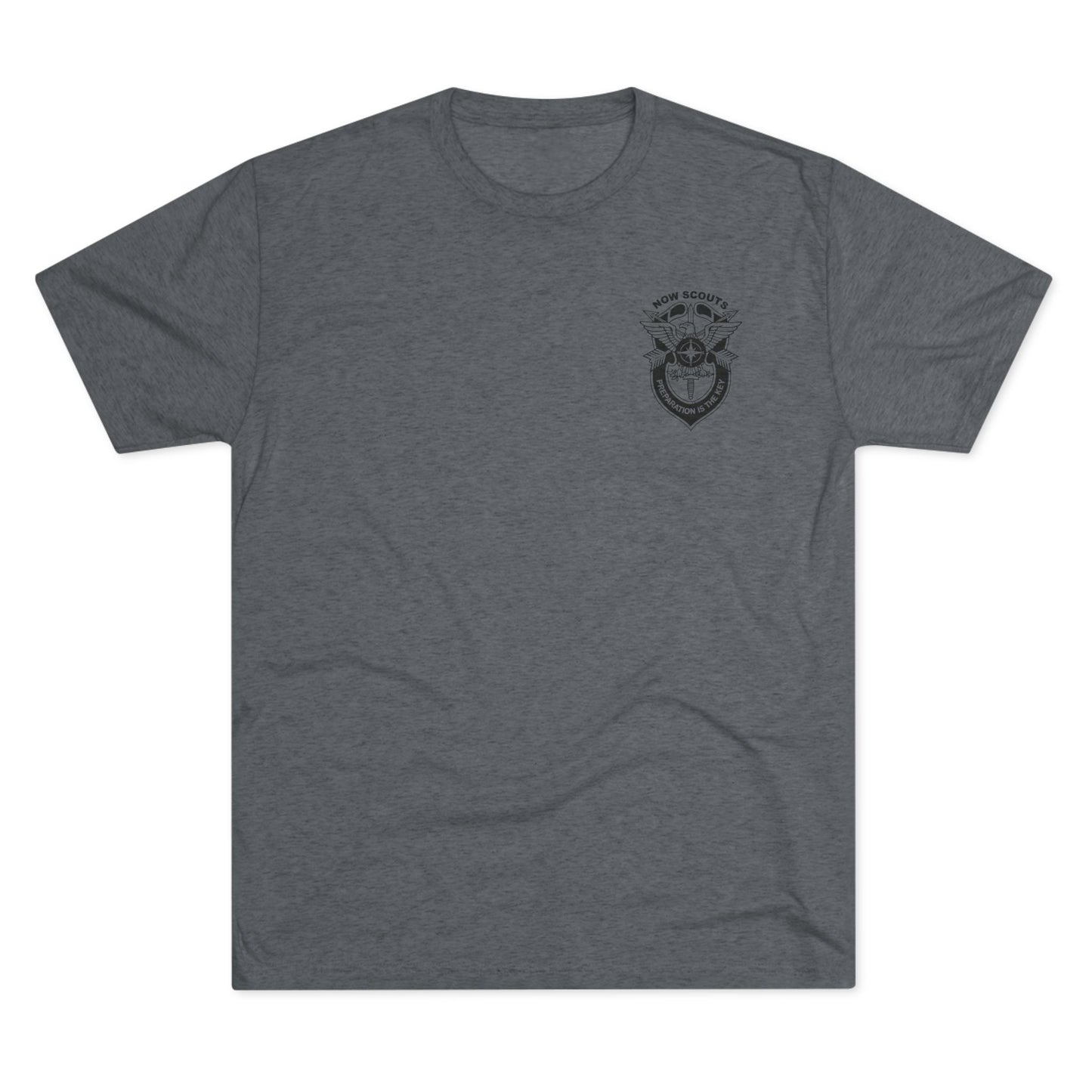 Small Badge Style - Tri-Blend Crew Tee - Multiple Colors Available