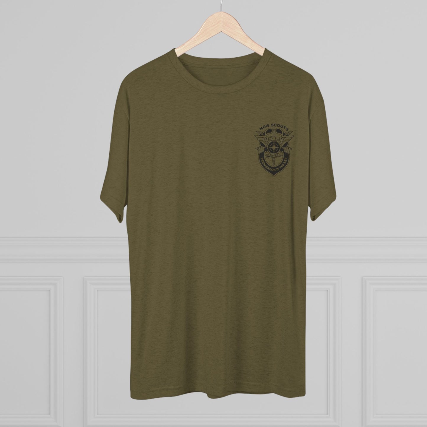 Small Badge Style - Tri-Blend Crew Tee - Multiple Colors Available