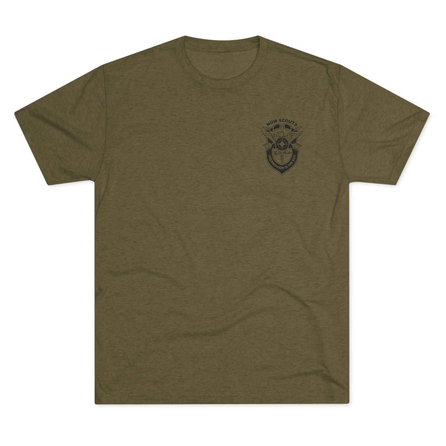 Small Badge Style - Tri-Blend Crew Tee - Multiple Colors Available