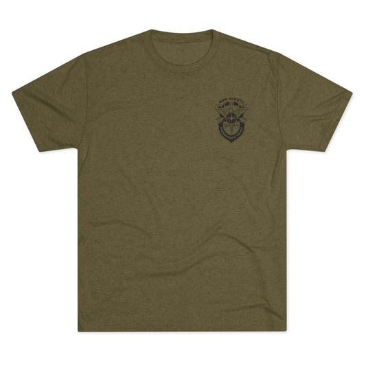 Small Badge Style - Tri-Blend Crew Tee - Multiple Colors Available