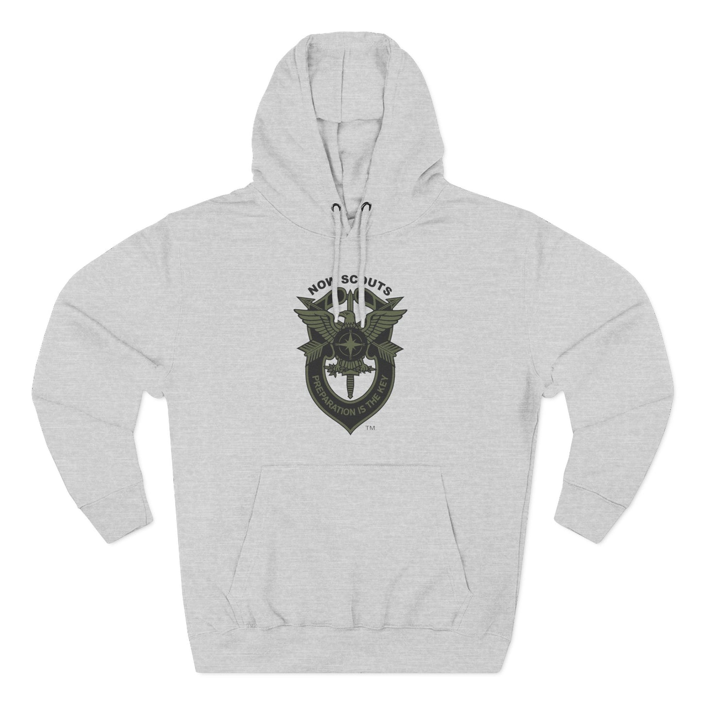Three-Panel Fleece Hoodie